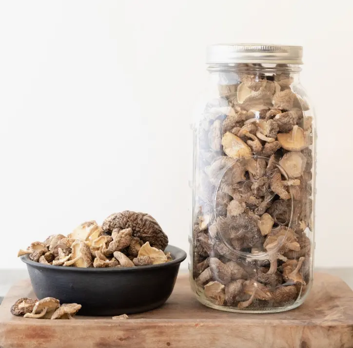 how to store dried shiitake
